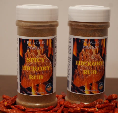 SPICY HICKORY RUB AND HICKORY RUB PACKAGE